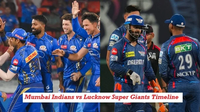 mumbai indians vs lucknow super giants timeline 